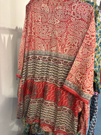 Zijden kimono halflang