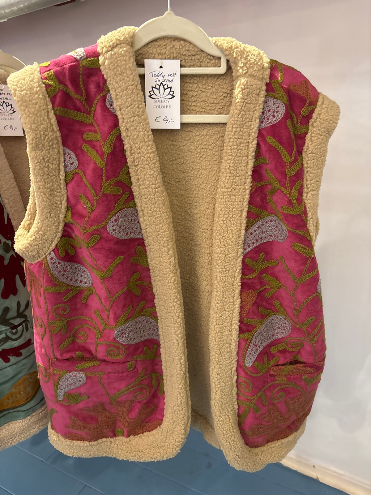 Gilet fluweel gevoerd