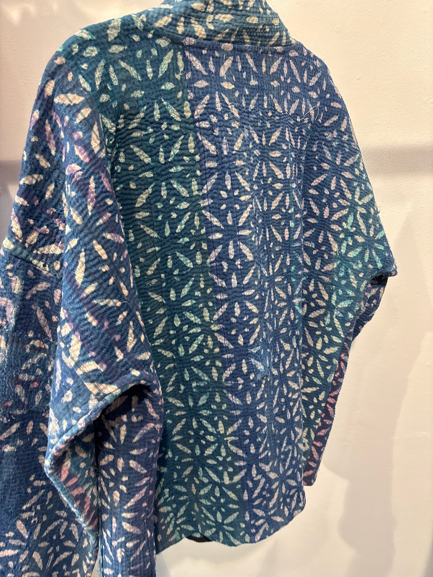 Kantha Blockprint jas-2 kanten l