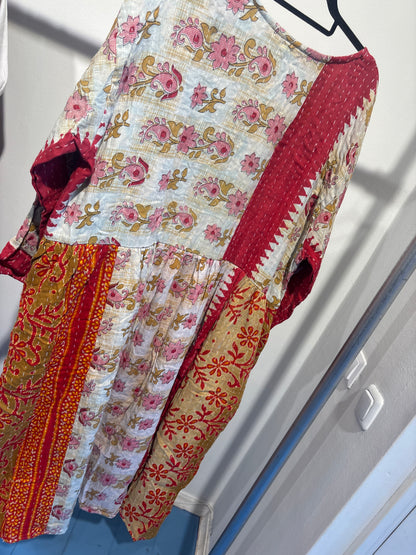 Kantha jurk lang- groot