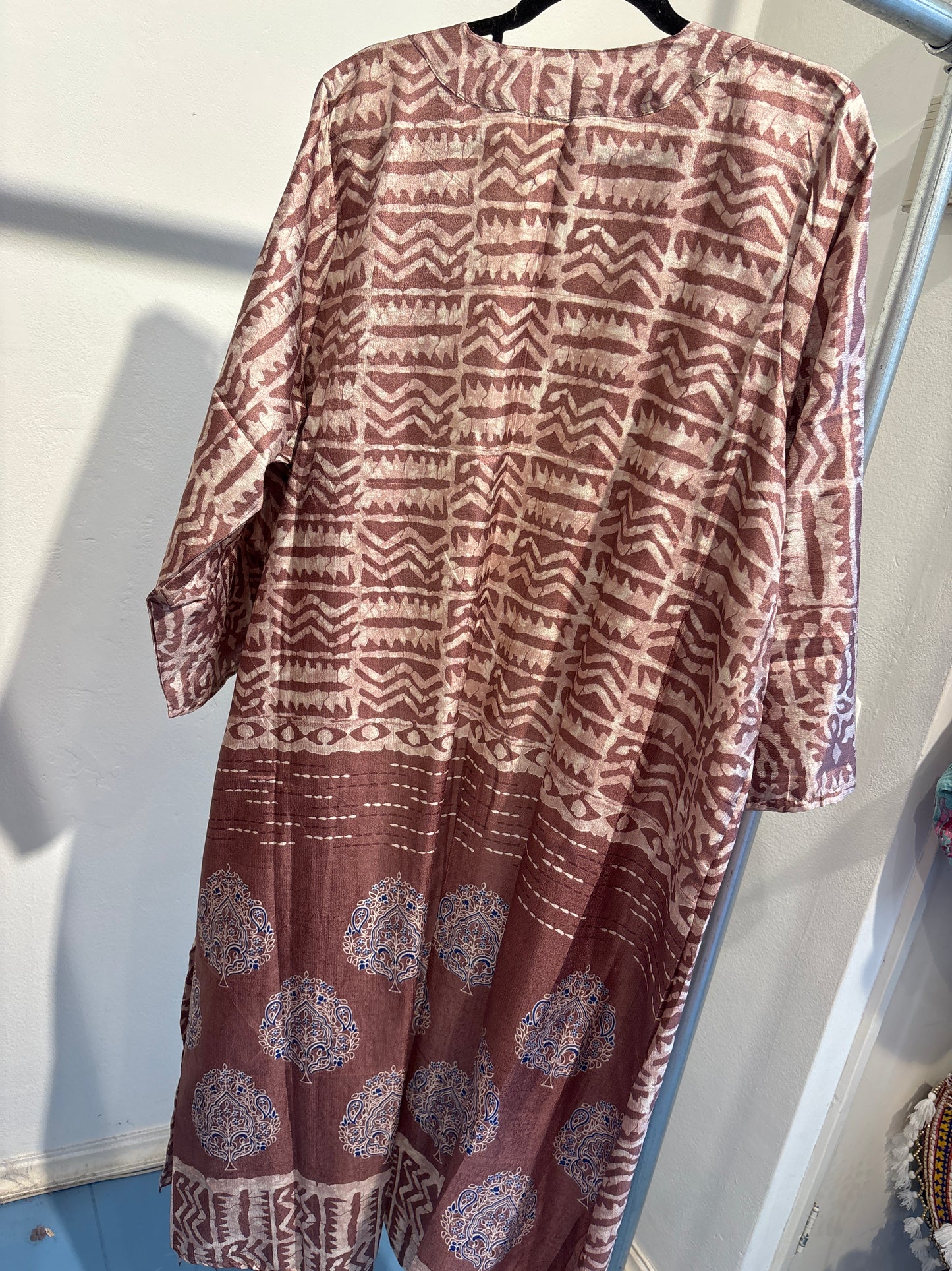 Recycled silk kimono lang