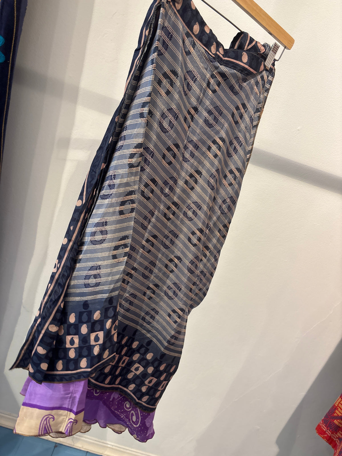 Rok wikkel recycled sari