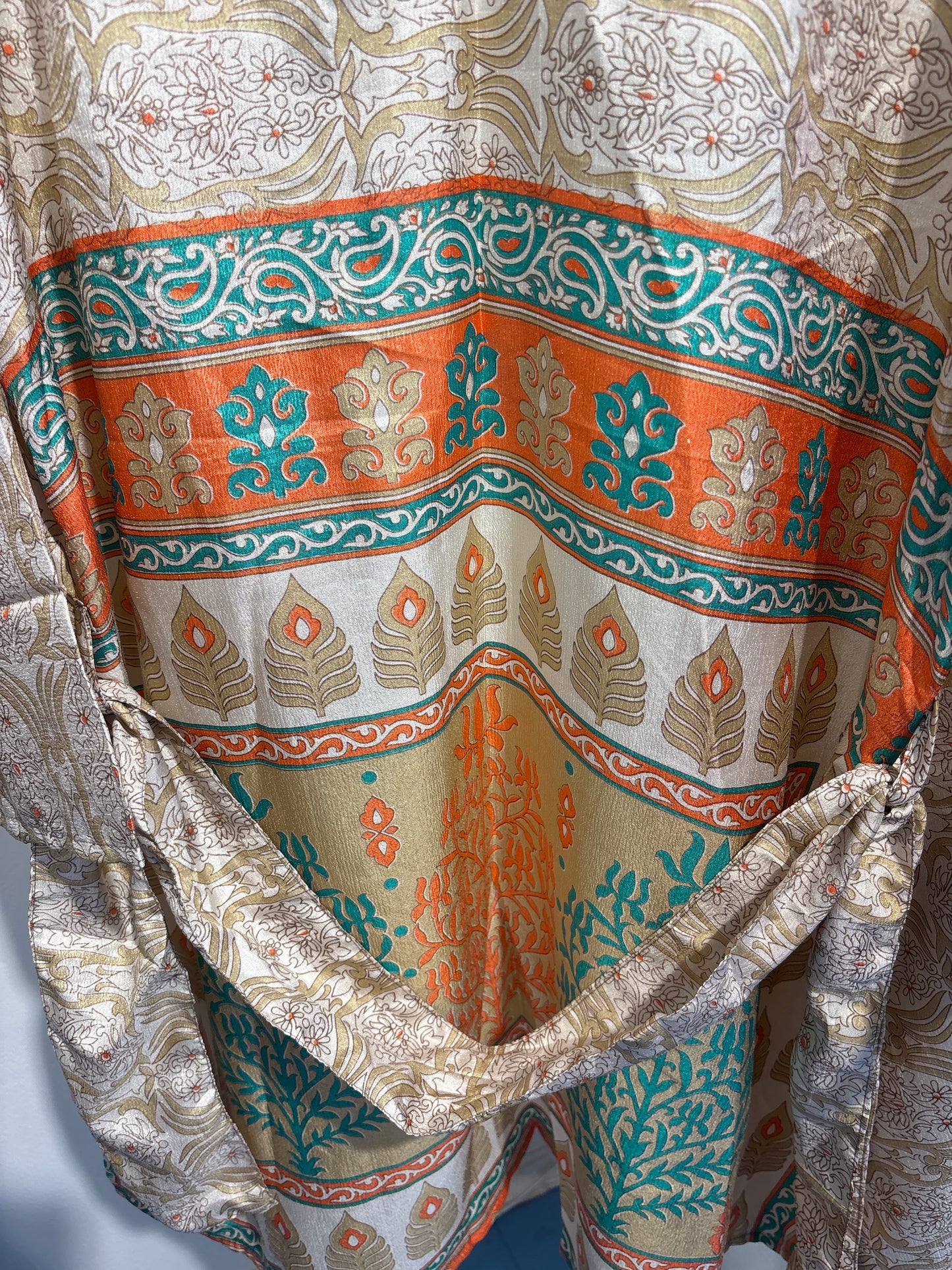 Zijden kimono halflang