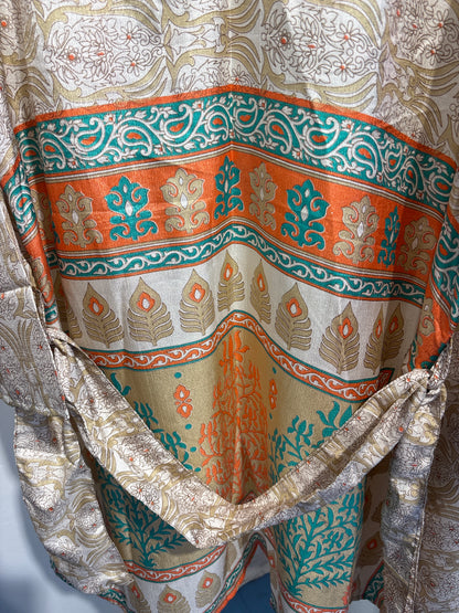 Zijden kimono halflang