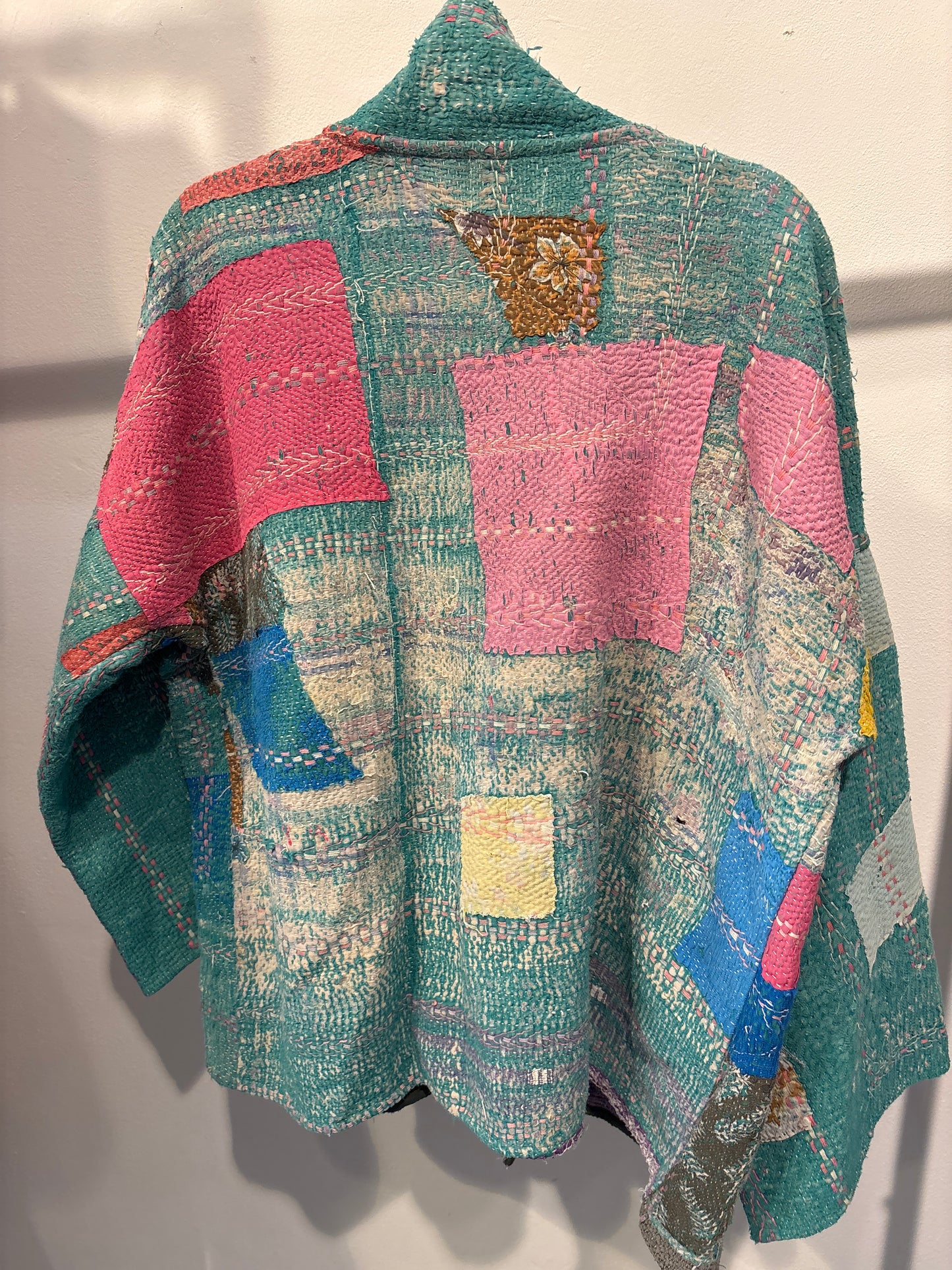 Kantha Blockprint jas-2 kanten