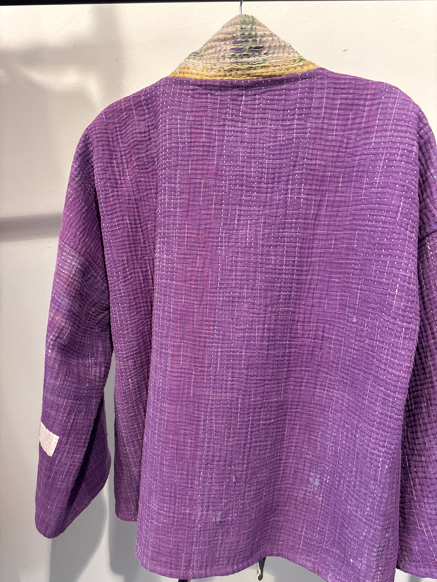 Kantha Blockprint jas-2 kanten l