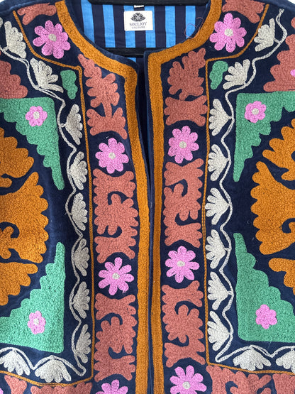 Fluweel gilet -L