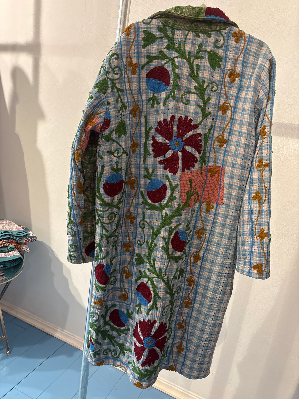 Lange katoenen Kantha