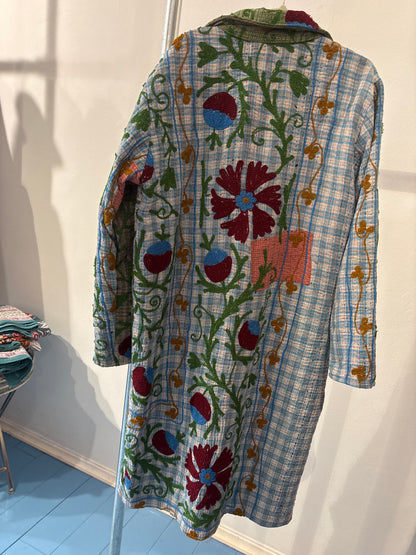 Lange katoenen Kantha