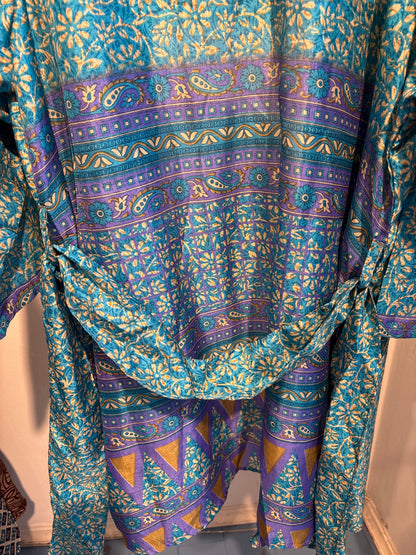 Zijden kimono halflang