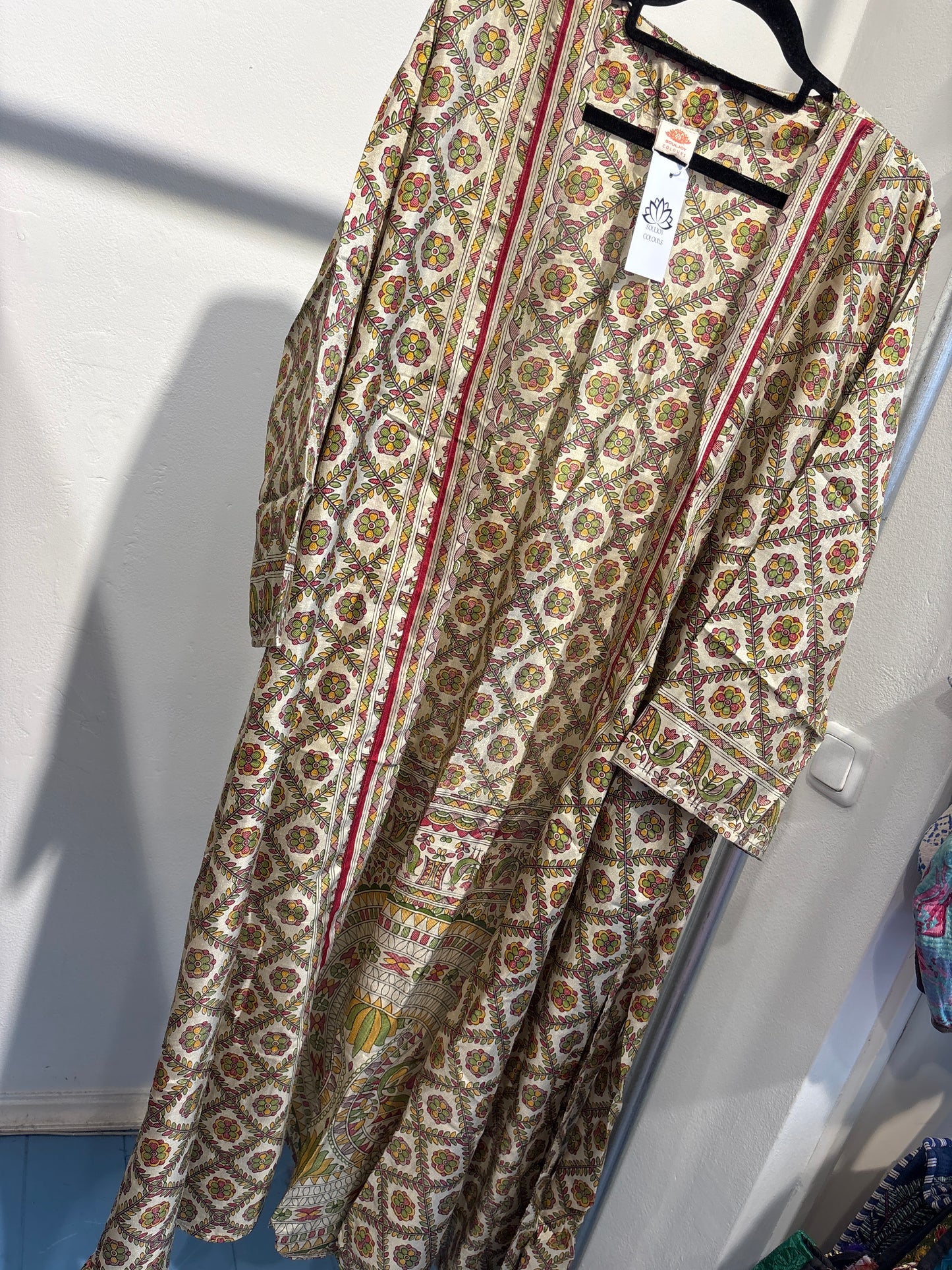 Recycled silk kimono lang