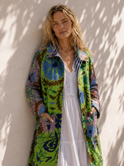 Lange katoenen Kantha