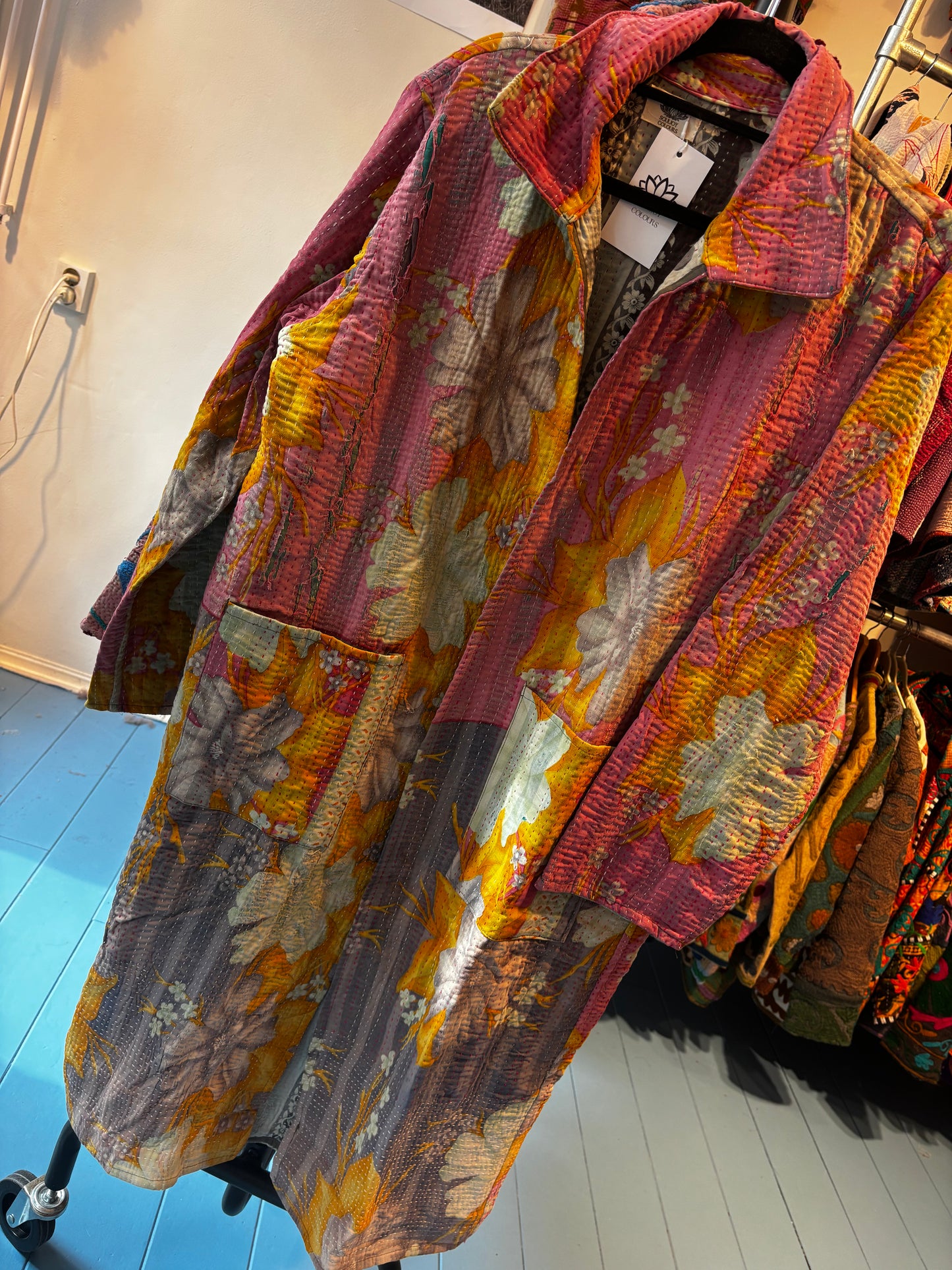 Lange katoenen Kantha