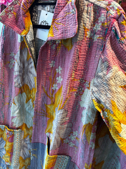 Lange katoenen Kantha