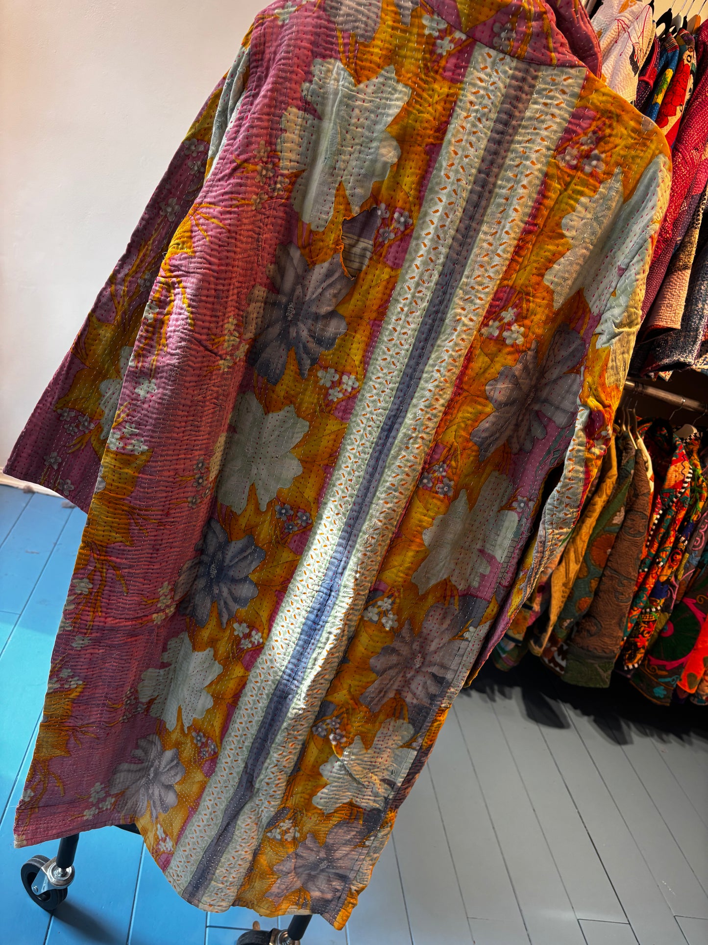 Lange katoenen Kantha