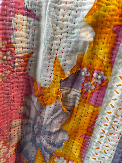 Lange katoenen Kantha