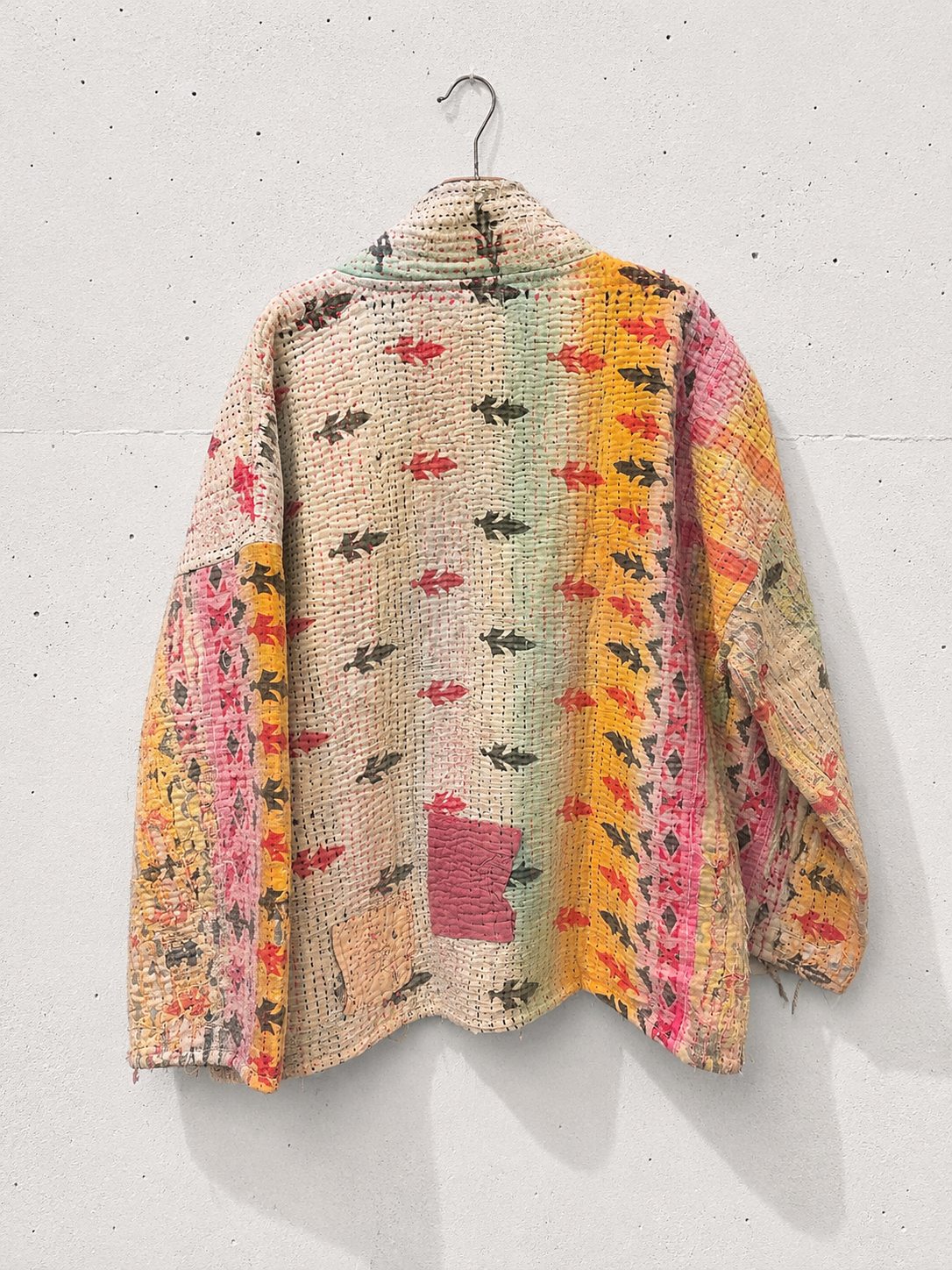 Kantha Blockprint jas-2 kanten