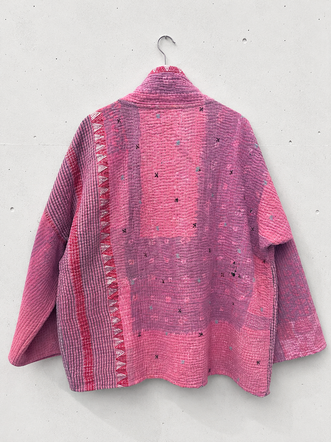 Kantha Blockprint jas-2 kanten
