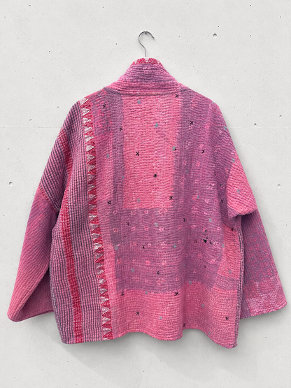 Kantha Blockprint jas-2 kanten