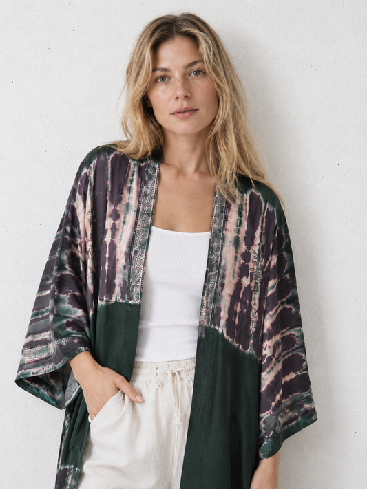 Kimono tie dye halflang
