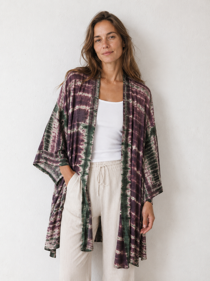 Kimono tie dye halflang