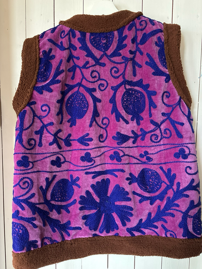 Gilet fluweel gevoerd