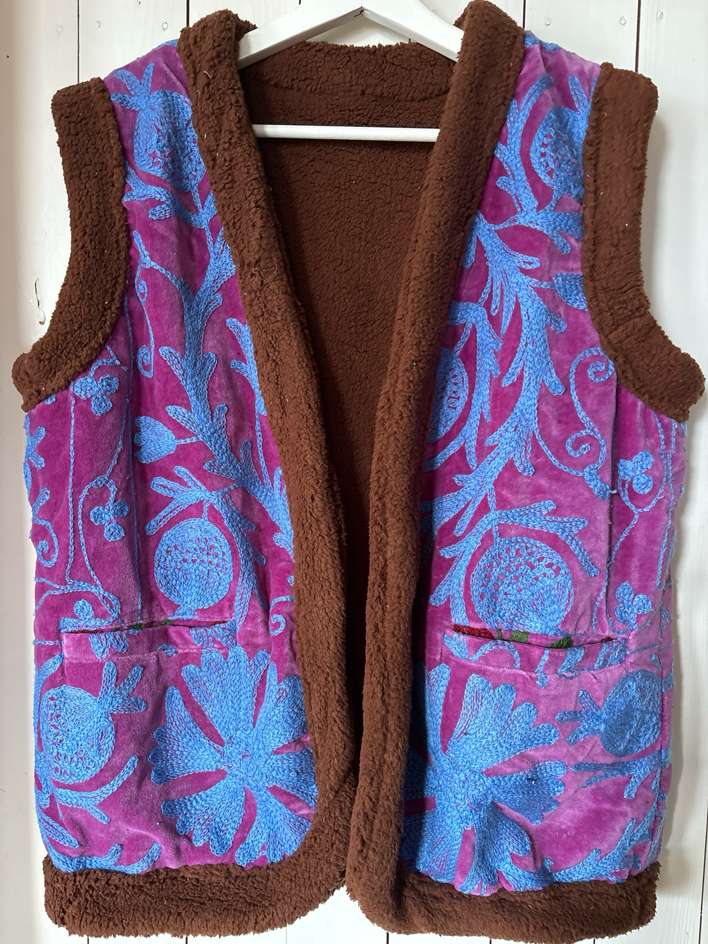 Gilet fluweel gevoerd