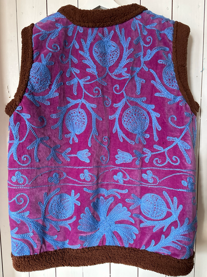 Gilet fluweel gevoerd